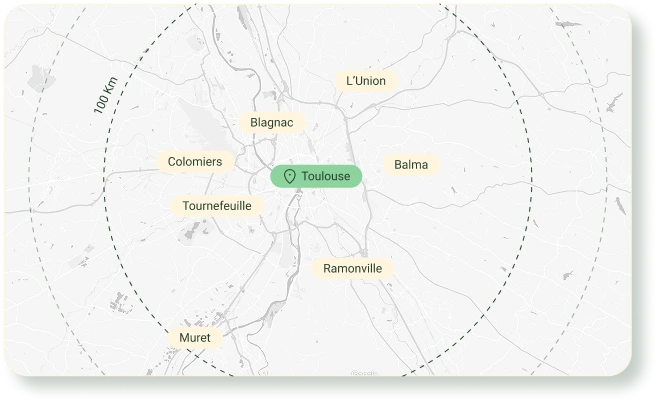 Carte Toulouse